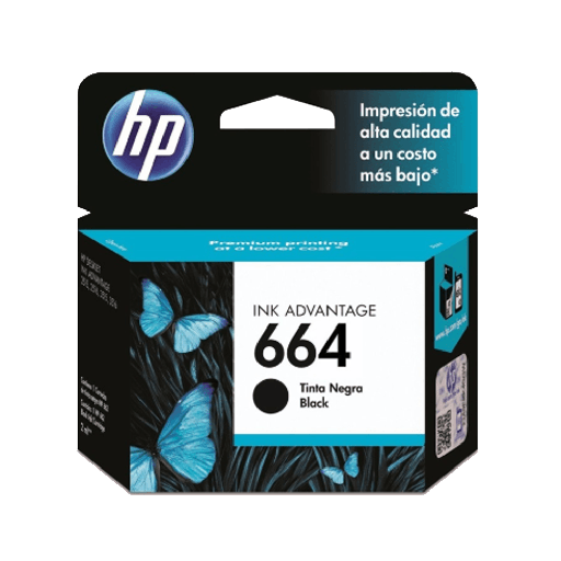 [6194] TINTA HP  664 NEGRO F6V29AL DJ 2135 2ML
