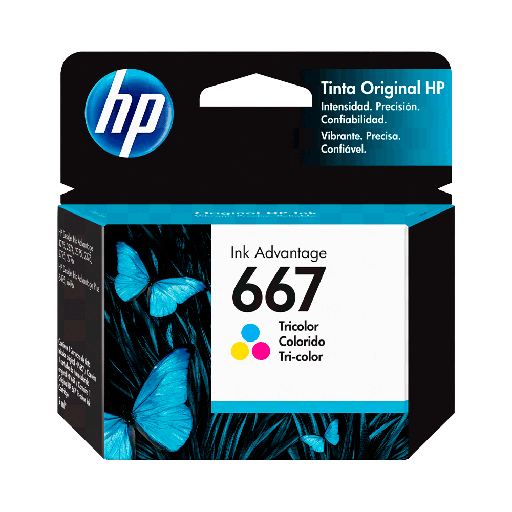 [57721] TINTA HP  667 COLOR 3YM78AL DJ 2775 2ML