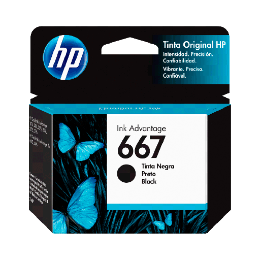 [57714] TINTA HP  667 NEGRO 3YM79AL DJ 2775 2ML
