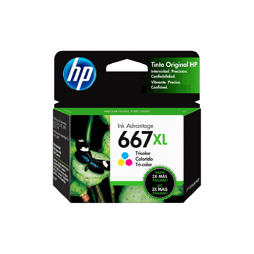 [74735] TINTA HP  667XL COLOR 3YM80AL DJ 2775 8ML