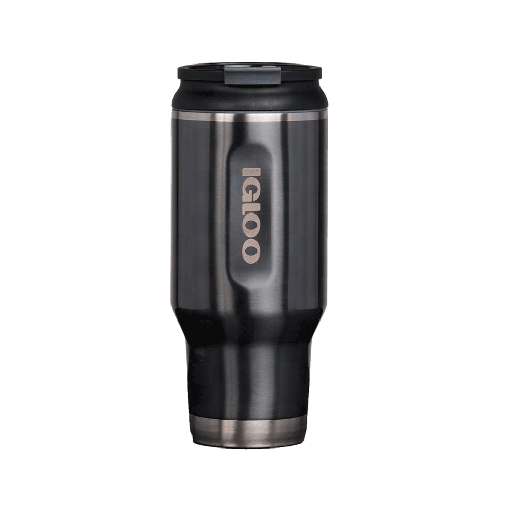 [105002] VASO TERM IGLOO  950ML SSTL TMBLR NEGRO 4P  71078