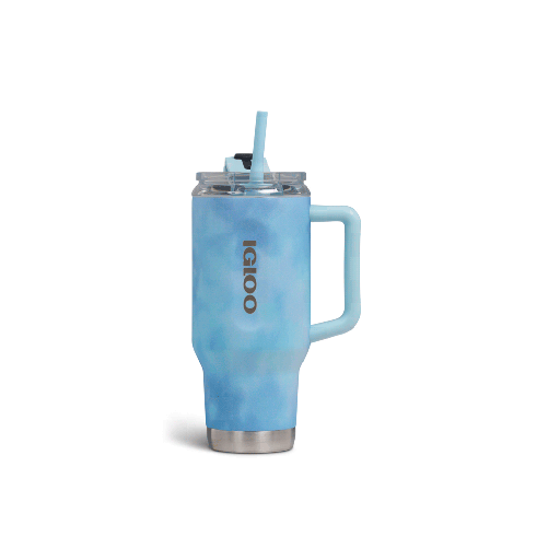 [108089] VASO TERM IGLOO  950ML SSTL TRVL MUG ICE DYE C/PAJITA AZUL 4P 71309