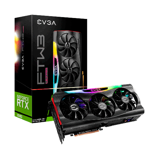 [59367] VGA RTX3090 FTW3 ULTRA GAMING 24GB EVGA DDR6X 24G-P5-3987-KR LED ARGB